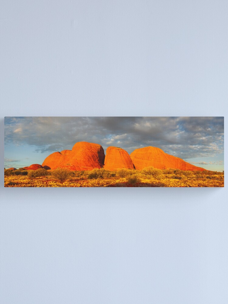Thumbnail 1 of 3, Canvas Print, The Olgas (Kata Tjuta), Sunset, Australia designed and sold by Chockstone.