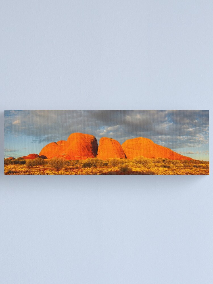 Thumbnail 1 of 3, Canvas Print, The Olgas (Kata Tjuta), Sunset, Australia designed and sold by Chockstone.