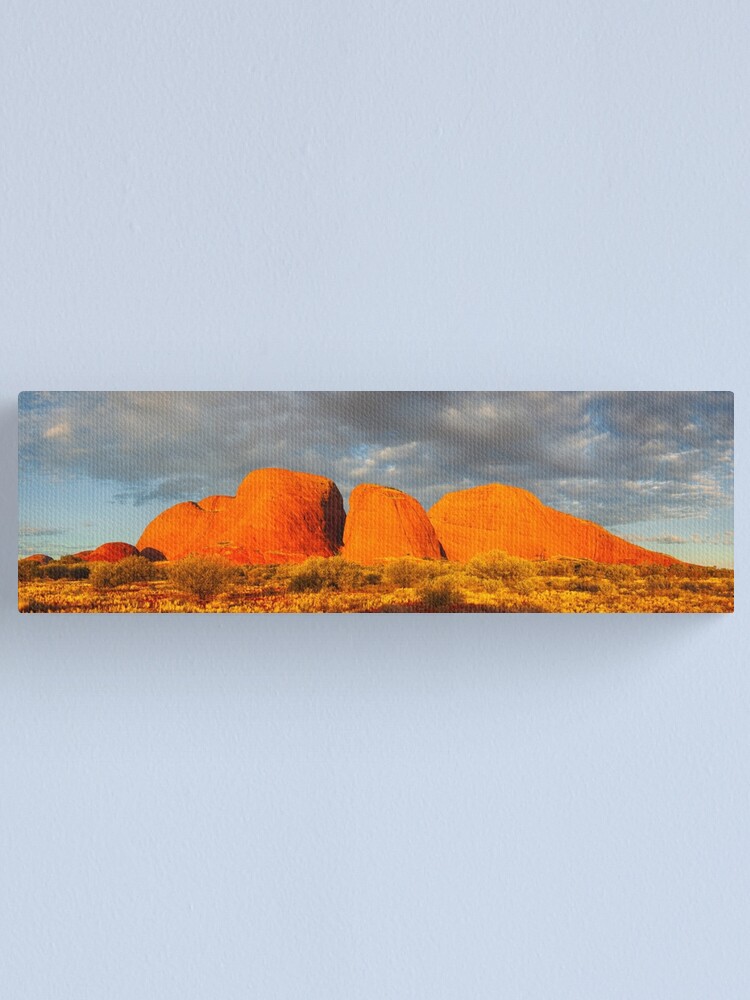 Thumbnail 1 of 3, Canvas Print, The Olgas (Kata Tjuta), Sunset, Australia designed and sold by Chockstone.