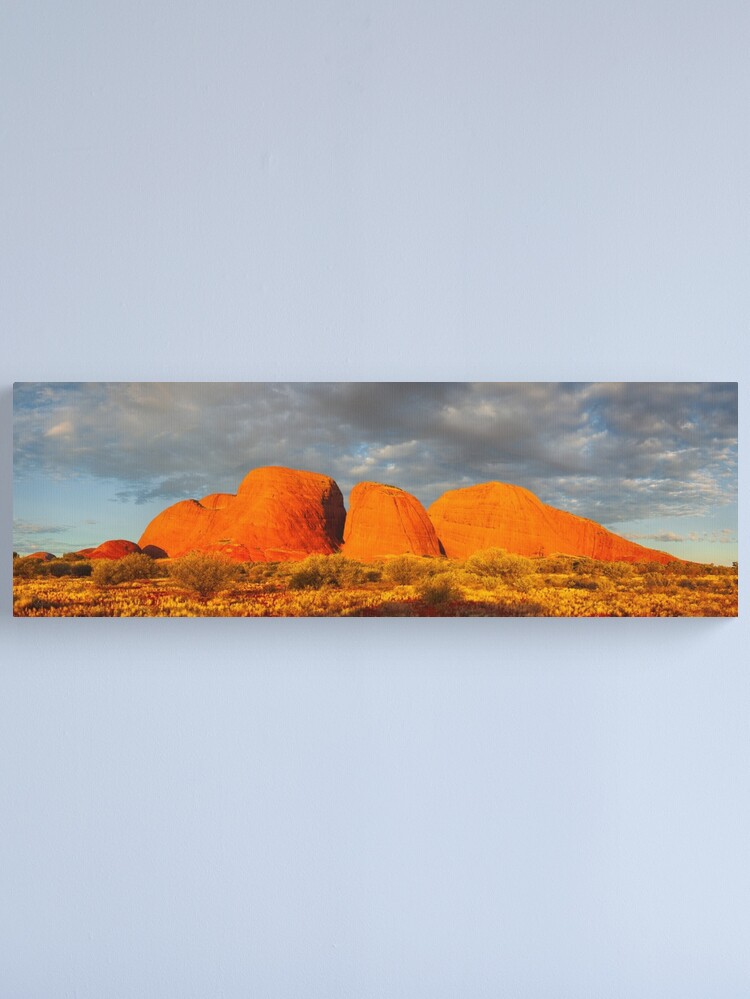 Thumbnail 1 of 3, Canvas Print, The Olgas (Kata Tjuta), Sunset, Australia designed and sold by Chockstone.