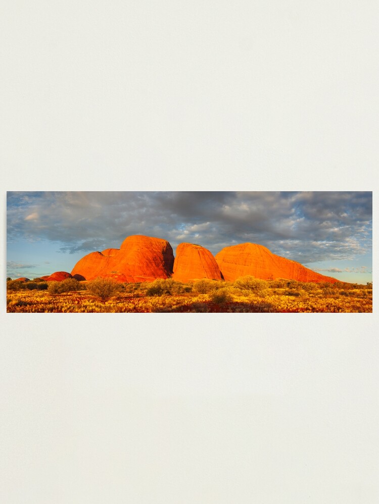Thumbnail 1 of 3, Photographic Print, The Olgas (Kata Tjuta), Sunset, Australia designed and sold by Chockstone.