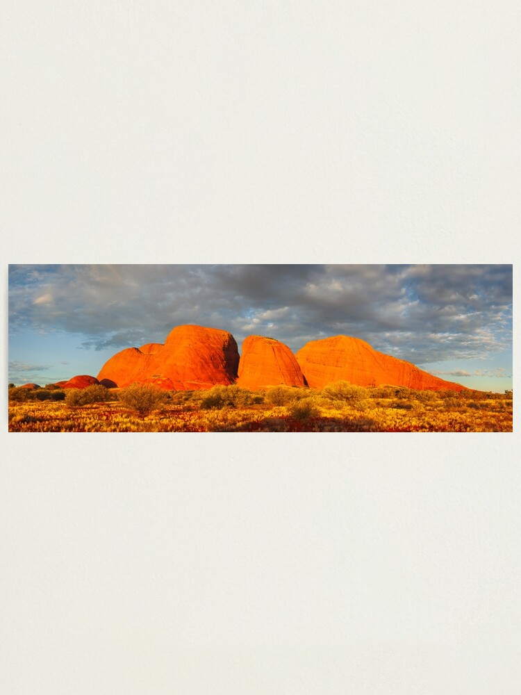 Thumbnail 1 of 3, Photographic Print, The Olgas (Kata Tjuta), Sunset, Australia designed and sold by Chockstone.