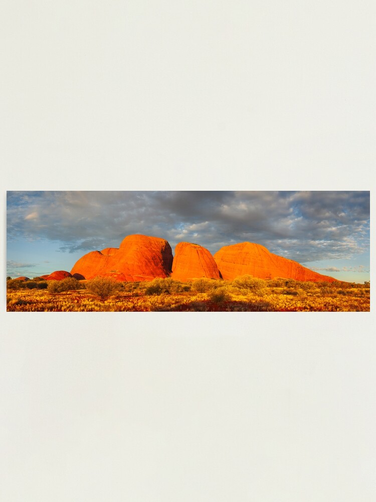 Thumbnail 1 of 3, Photographic Print, The Olgas (Kata Tjuta), Sunset, Australia designed and sold by Chockstone.