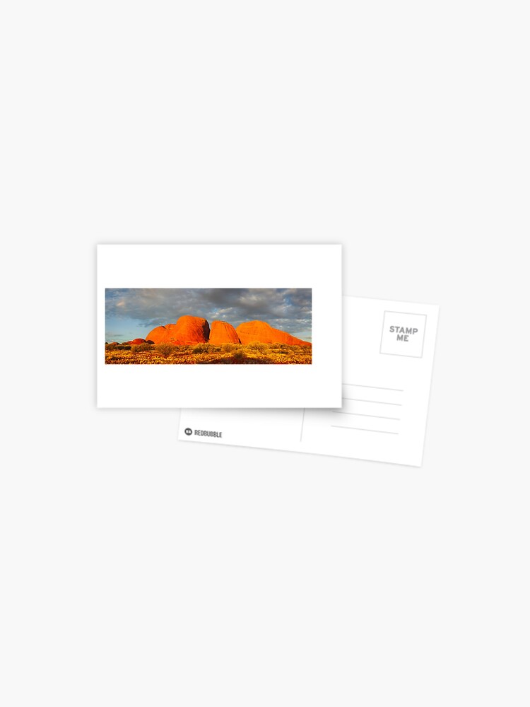 Thumbnail 1 of 2, Postcard, The Olgas (Kata Tjuta), Sunset, Australia designed and sold by Chockstone.