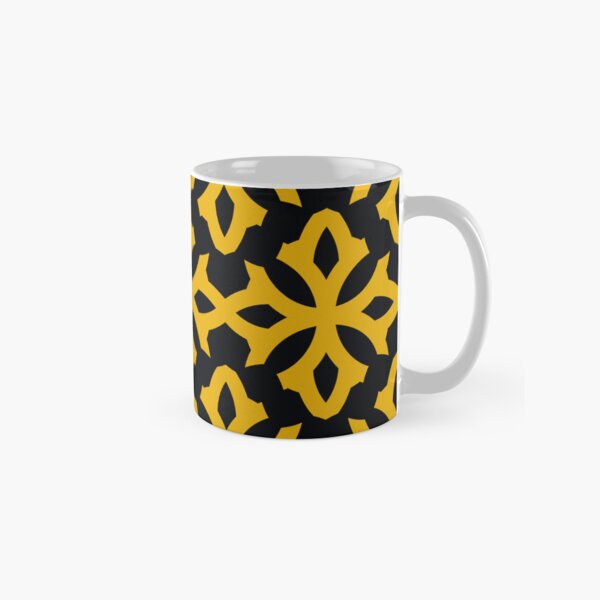 Item preview, Exotic Geometric Pattern In Golden Yellow On Black   designed and sold by DEC02.
