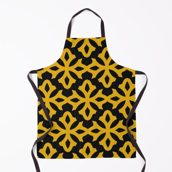 Item preview, Exotic Geometric Pattern In Golden Yellow On Black   designed and sold by DEC02.