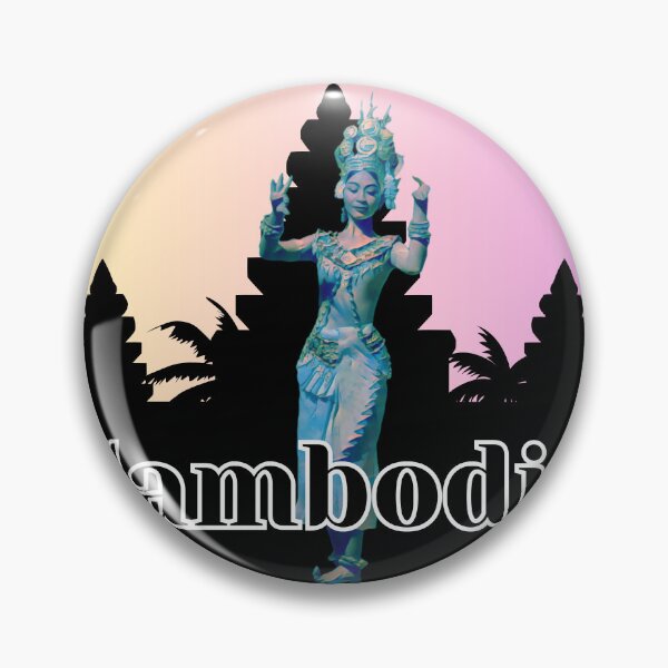 Item preview, Apsara Dancing in front of a Silhouette of Angkor Wat designed and sold by Linklandiya.