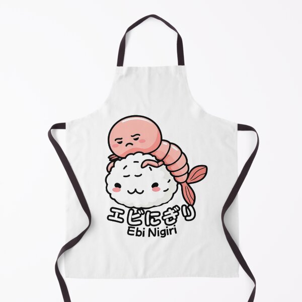 Item preview, Ebi Nigiri Sushi Funny Shrimp Nigiri Japanese Food Illustration designed and sold by SaavedraDesign.