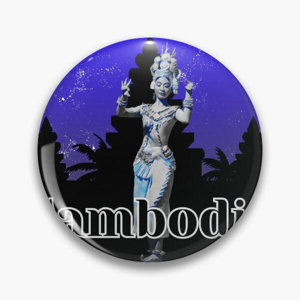 Item preview, Apsara Dancing in front of a Silhouette of Angkor Wat designed and sold by Linklandiya.