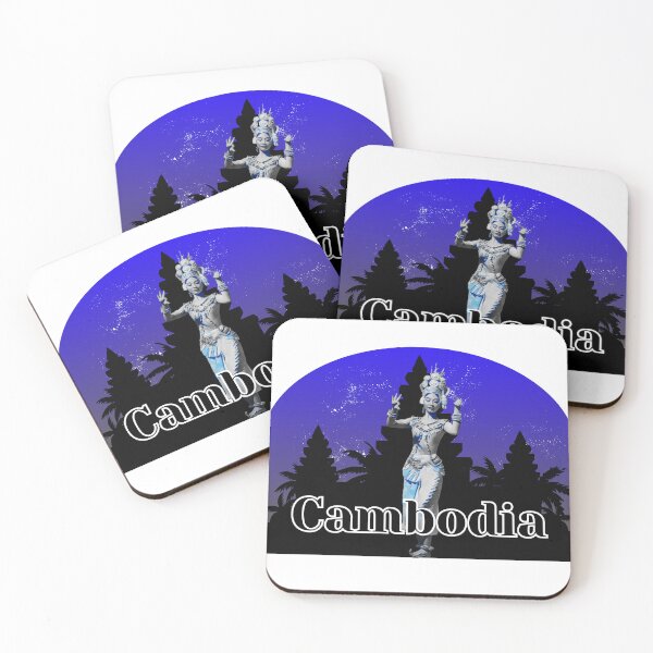 Item preview, Apsara Dancing in front of a Silhouette of Angkor Wat designed and sold by Linklandiya.