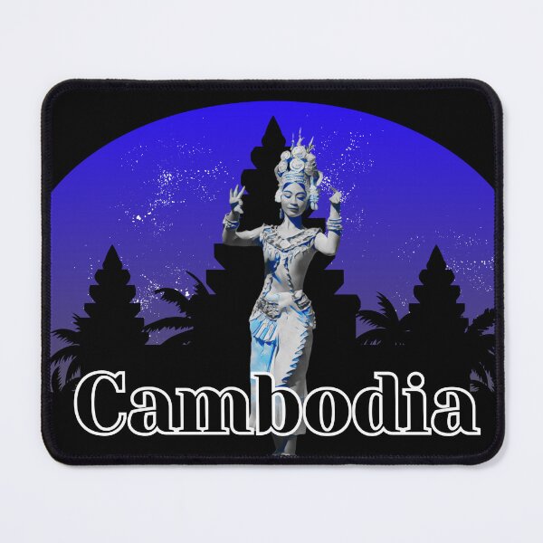 Item preview, Apsara Dancing in front of a Silhouette of Angkor Wat designed and sold by Linklandiya.