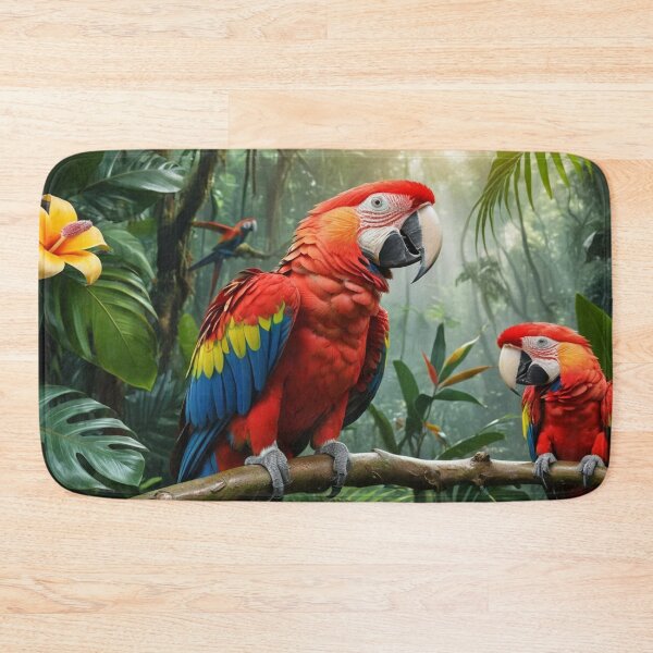 Item preview, Two vibrantly colored parrots designed and sold by InezPhotography.