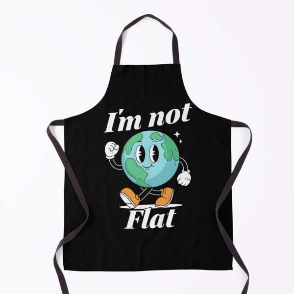 Item preview, I'm Not Flat – Funny Earth Cartoon Design designed and sold by DARK_NOVA.