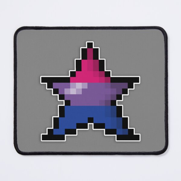 Item preview, Pixelated Bisexual Pixel Star Design with Bi Pride Colors and Retro 8-Bit Video Game Style  designed and sold by LiveLoudGraphic.