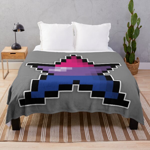 Item preview, Pixelated Bisexual Pixel Star Design with Bi Pride Colors and Retro 8-Bit Video Game Style  designed and sold by LiveLoudGraphic.