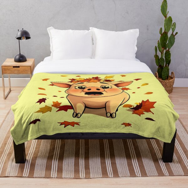 Item preview, Adorable Autumn Pig – Cute Fall Animal Illustration designed and sold by gtrock.