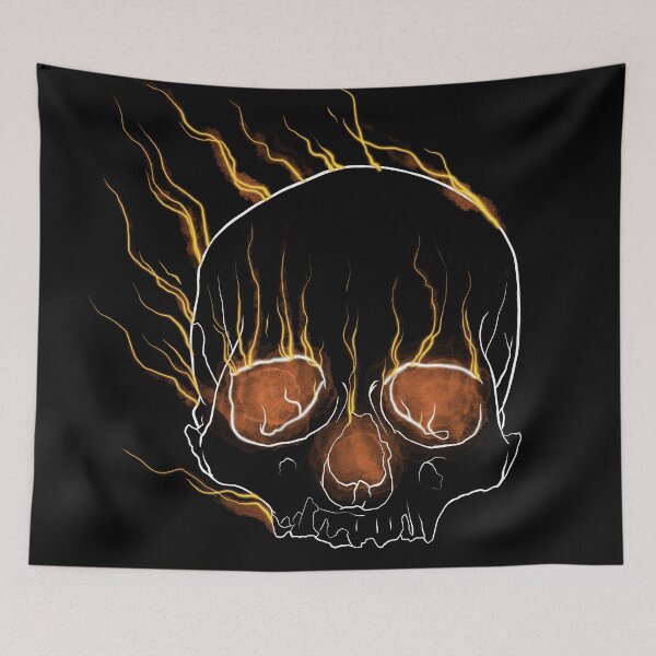 Item preview, Burning Skull designed and sold by artheistgroup.