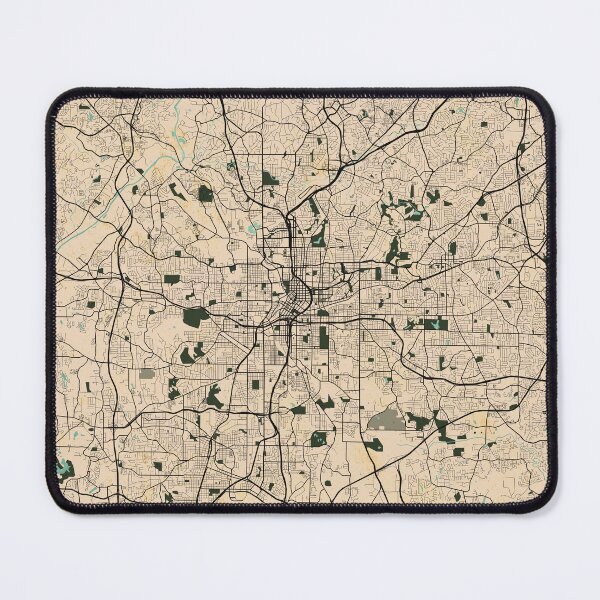 Item preview, Atlanta City Map of Georgia, USA  - Vintage designed and sold by deMAP.