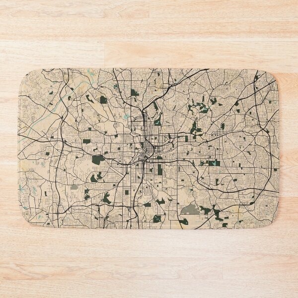 Item preview, Atlanta City Map of Georgia, USA  - Vintage designed and sold by deMAP.