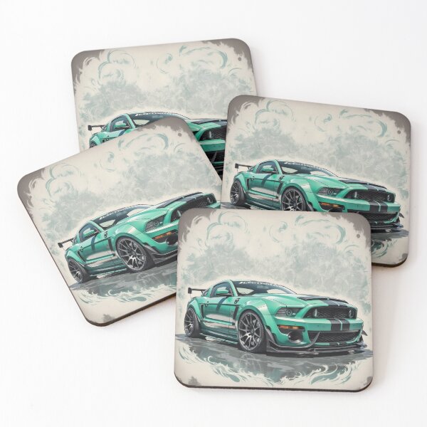 Item preview, Sumi-E art, Ford Mustang, muscle car designed and sold by Salimgor Hangaround Music.