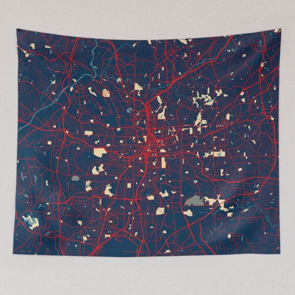 Item preview, Atlanta City Map of Georgia, USA - Hope designed and sold by deMAP.