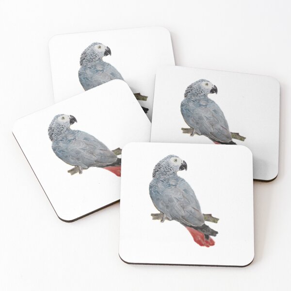 Item preview, Gray Parrot from Gabon - Parrots - Animal Art designed and sold by joelle Guillaume.
