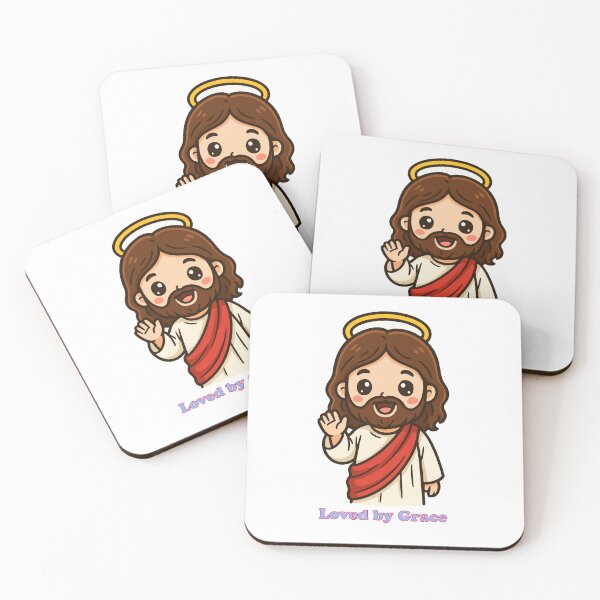Item preview, Kawaii Jesus Christ - Cute Christian Comic Art designed and sold by Teetogoit.