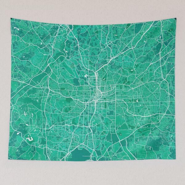 Item preview, Atlanta City Map of Georgia, USA - Watercolor designed and sold by deMAP.