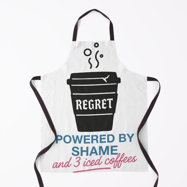Item preview, Powered by Shame and 3 Iced Coffees Sticker designed and sold by KuahCampo.