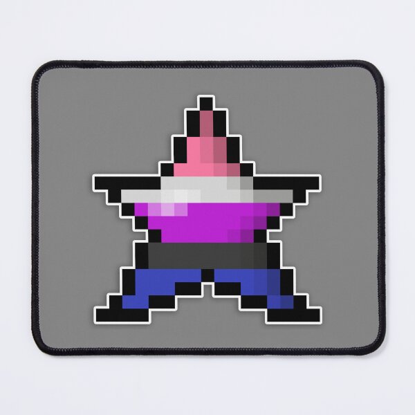 Item preview, Pixelated Genderfluid Pixel Star Design with GF Pride Colors and Retro 8-Bit Gaming Aesthetic designed and sold by LiveLoudGraphic.