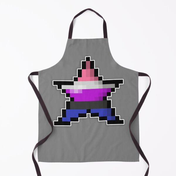 Item preview, Pixelated Genderfluid Pixel Star Design with GF Pride Colors and Retro 8-Bit Gaming Aesthetic designed and sold by LiveLoudGraphic.