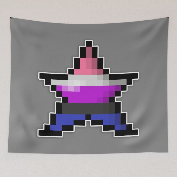 Item preview, Pixelated Genderfluid Pixel Star Design with GF Pride Colors and Retro 8-Bit Gaming Aesthetic  designed and sold by LiveLoudGraphic.