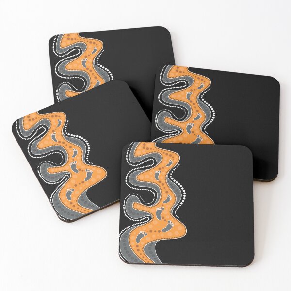 Item preview, Authentic Aboriginal Art - The path  designed and sold by HogarthArts.