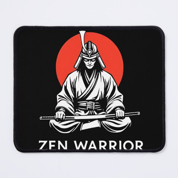 Item preview, Zen Warrior – Meditating Samurai with Katana designed and sold by Evolved Ape.