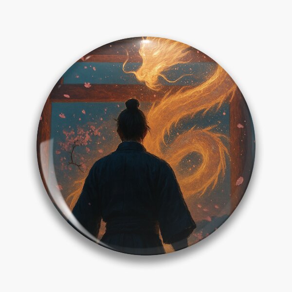 Item preview, Watcher of the Spirit Gate – Samurai at Twilight designed and sold by kayodeDesign.