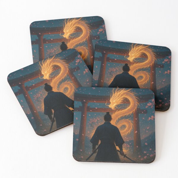 Item preview, Watcher of the Spirit Gate – Samurai at Twilight designed and sold by kayodeDesign.