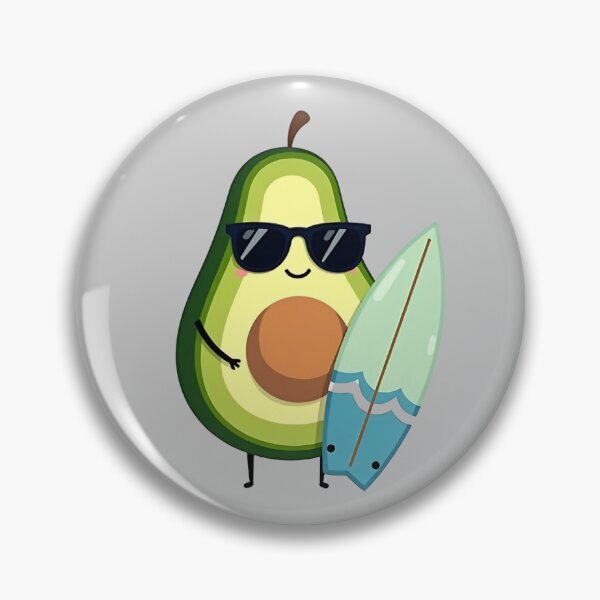Item preview, Adventure Awaits – Minimalist Avocado Surfer designed and sold by Dino-Lune.