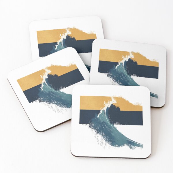 Item preview, Abstract Wave Breaking Through Color Block designed and sold by RobotKiller128.