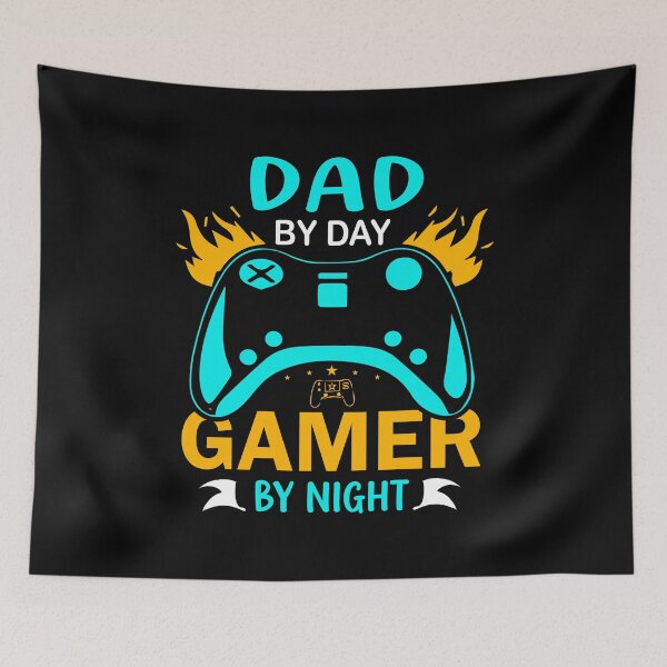 Item preview, Gamer Dad Classic Retro Gaming Art  designed and sold by Back2Collage.
