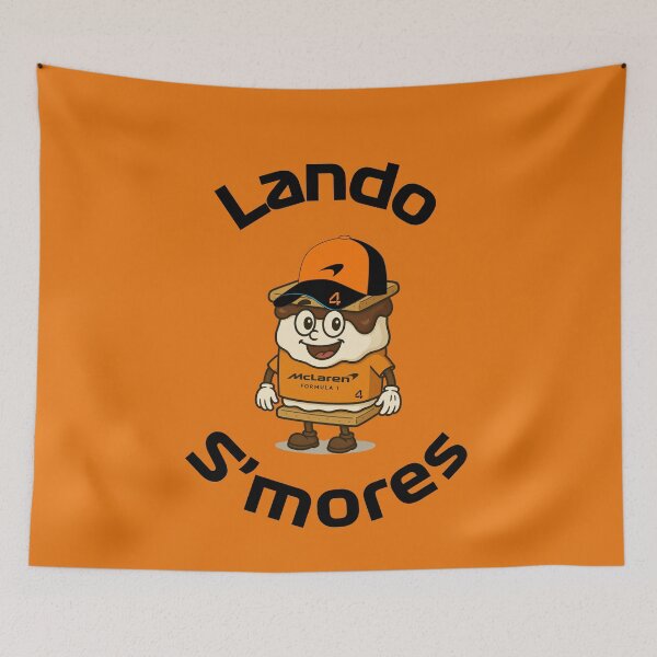 Artikelvorschau, Lando S'mores - Lando Norris Cartoon 2025 entworfen und verkauft von Pink Polar F1.