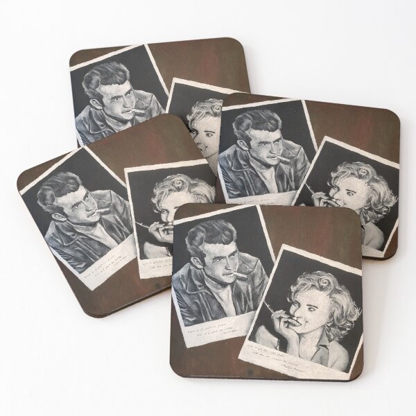 Item preview, James Dean and Marilyn Monroe designed and sold by nebbiavolpe.