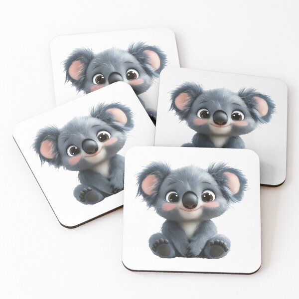 Item preview, Cute Baby Koala Cartoon – Kawaii Aussie Animal with Big Eyes designed and sold by Art of Ngu.