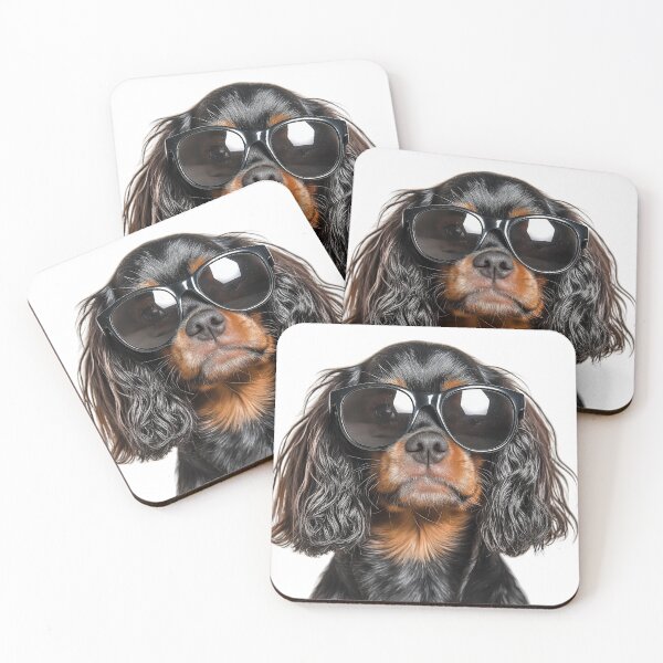 Item preview, Funny cool English Toy Spaniel Dog wearing sunglasses designed and sold by LazyOwlStore.
