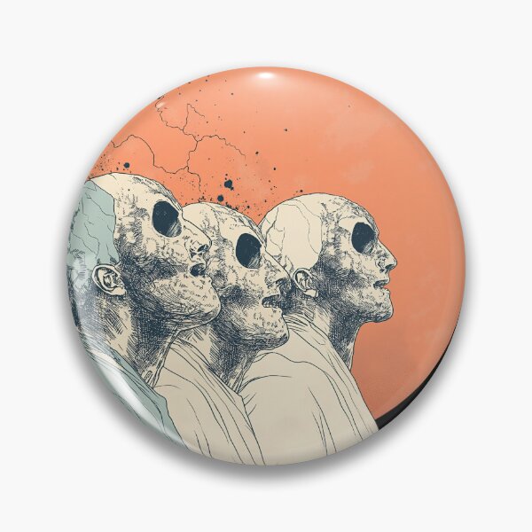 Item preview, Apocalyptic Figures Gazing Toward a Burning Sun designed and sold by RobotKiller128.