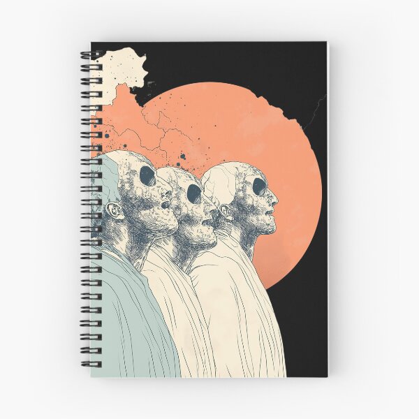 Item preview, Apocalyptic Figures Gazing Toward a Burning Sun designed and sold by RobotKiller128.