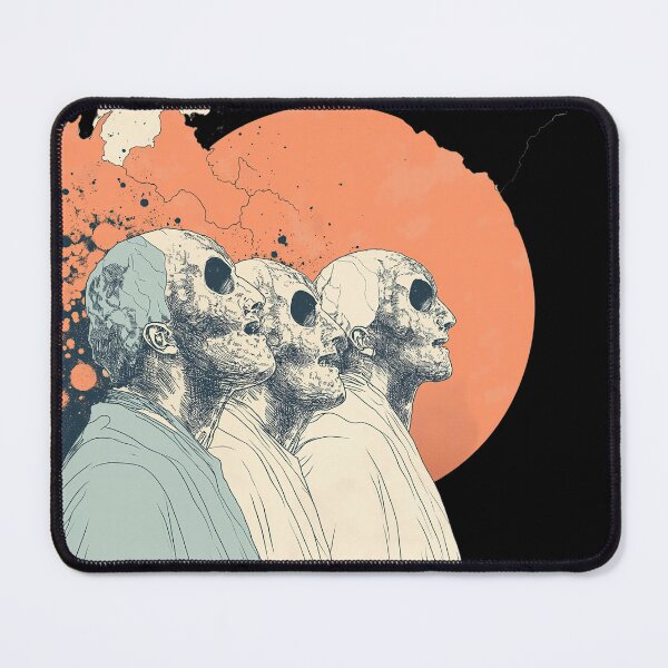 Item preview, Apocalyptic Figures Gazing Toward a Burning Sun designed and sold by RobotKiller128.