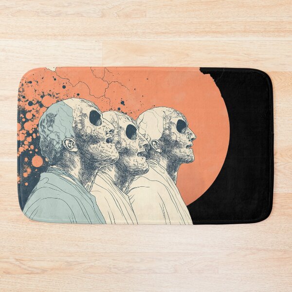 Item preview, Apocalyptic Figures Gazing Toward a Burning Sun designed and sold by RobotKiller128.