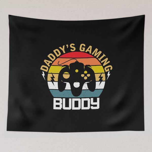 Item preview, Daddy's Gaming Buddy Classic Retro Gaming Son Art  designed and sold by Back2Collage.