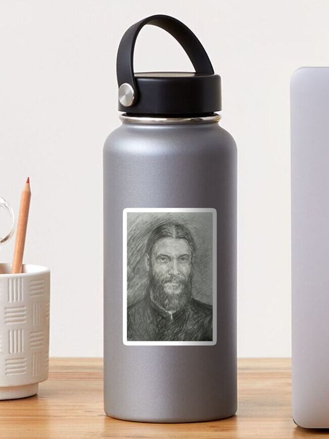 Thumbnail 1 of 3, Sticker, Portrait of a priest designed and sold by Anthropolog.