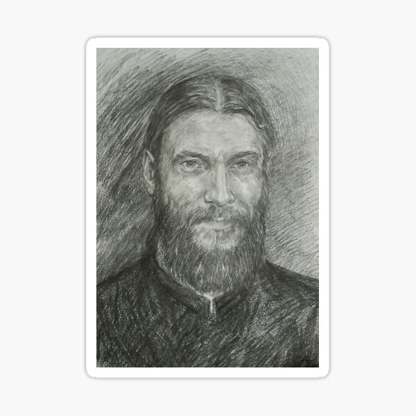 Portrait of a priest Sticker
